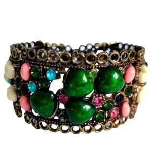 Y2K Multicolor Hearts Bracelet